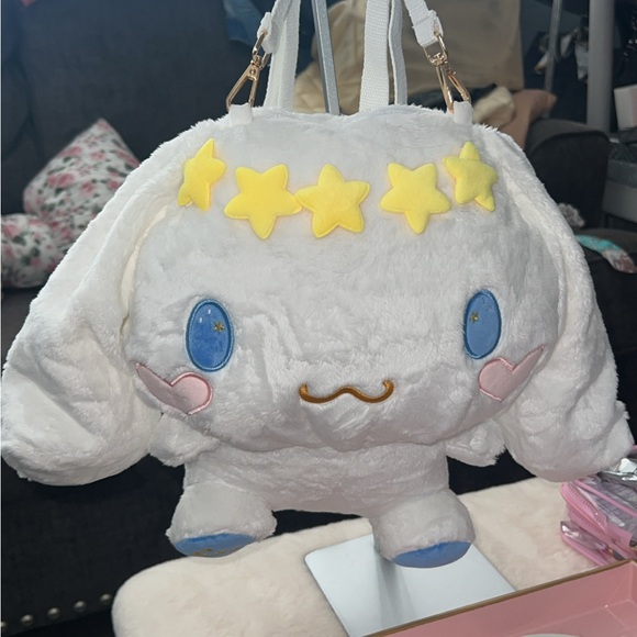 Cute Cinnamoroll Plush
Backpack Crossbody Shoulder
Bag Lolita JK Girl Adjustable - Picture 5 of 15